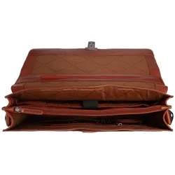 The Chesterfield Brand Salvatore Aktentaschen Messenger Leder 42 cm Laptopfach (16.93"), Notebooktasche, Braun