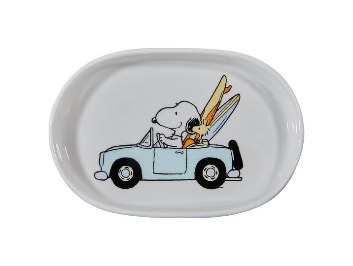 Assiette décorative Snoopy 14 x 2 x 10cm Blanc/Blanc