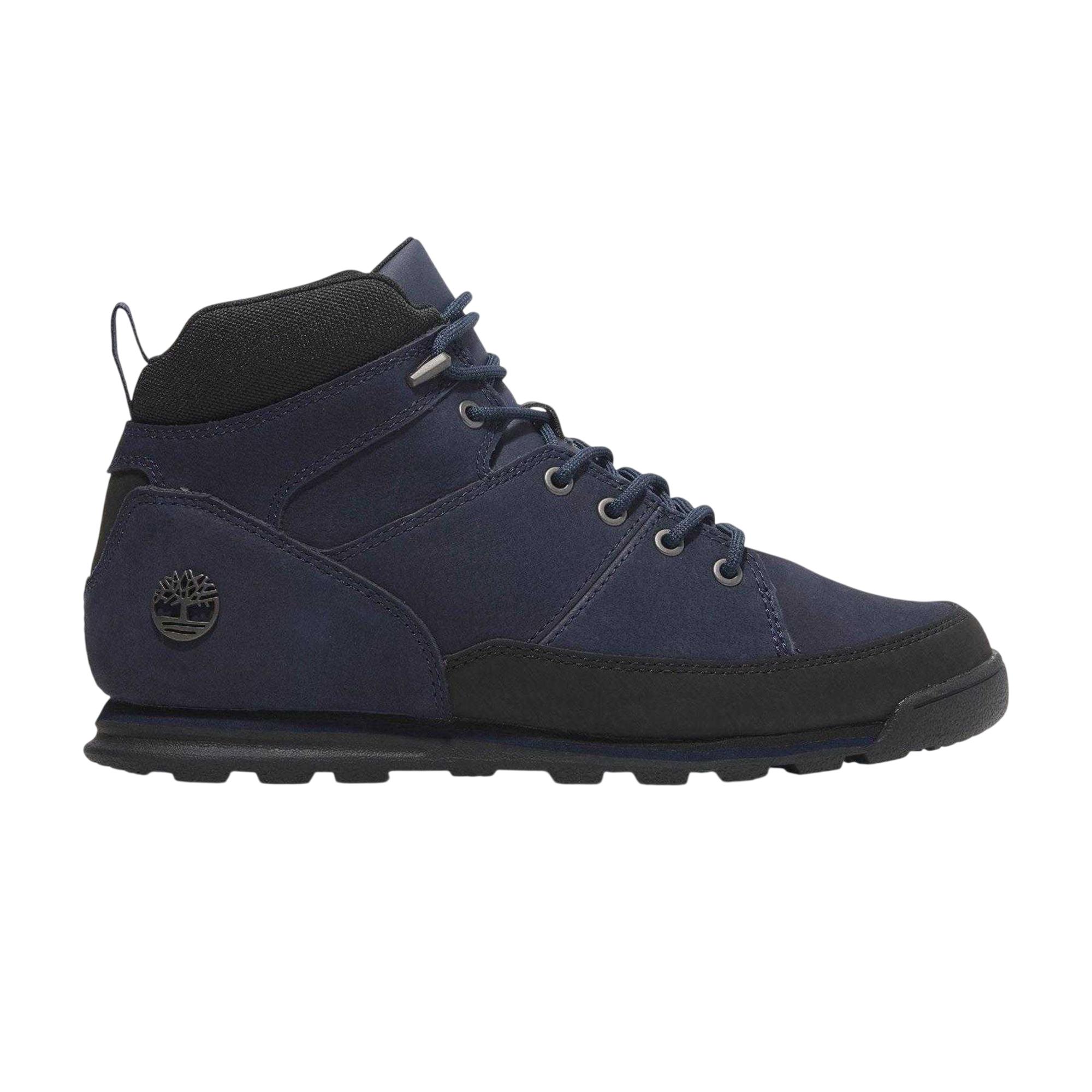 Timberland Heren Euro Rock Leren Halfhoge Laarzen (Marine)