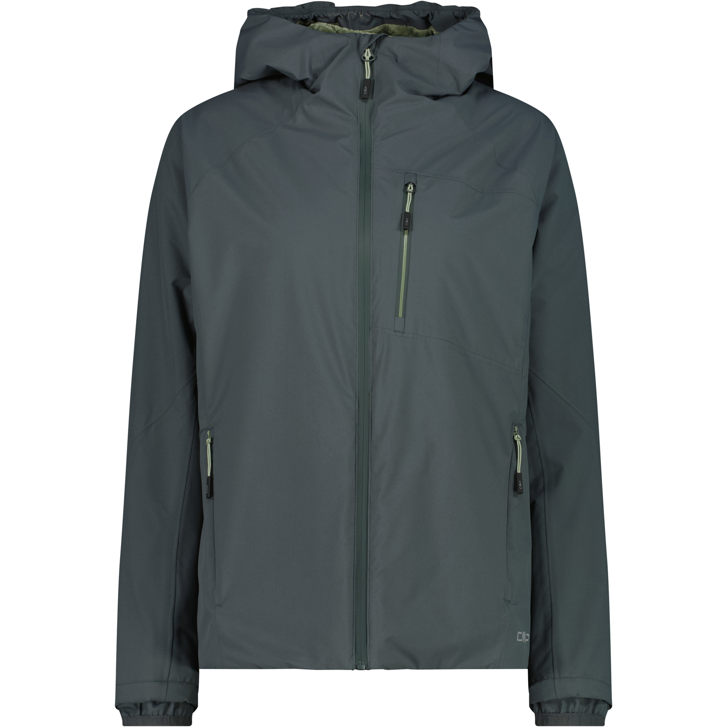 CMP Damen Regenjacke gruen Größe XXS Trekking Wasserdicht