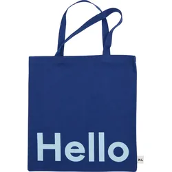Design Letters Hello Einkaufstasche marineblau