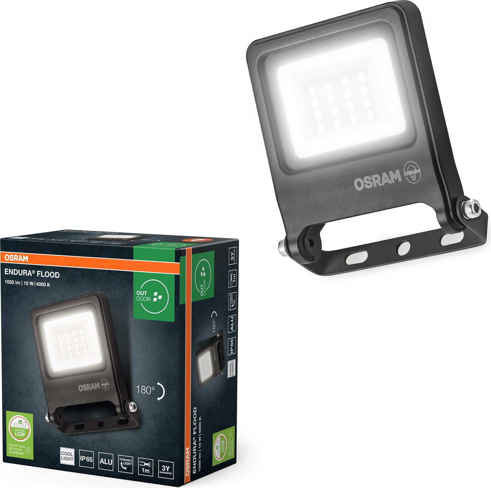 Osram LED Floodlight Buitenverlichting Grijs IP65