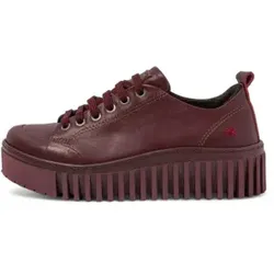 Art für Damen. 115351167003_008 Brighton kastanienbraune Lederturnschuhe (40), 3 bis 5 cm, Schnürsenkel, Lässig