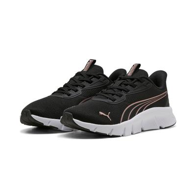Laufschuh PUMA "FLEXFOCUS LITE MODERN", Damen, Gr. 40, Textil, schwarz (puma schwarz, puma weiß, rose gold), Schuhe Laufschuh, für sportlichen Alltag, atmungsaktives Obermaterial