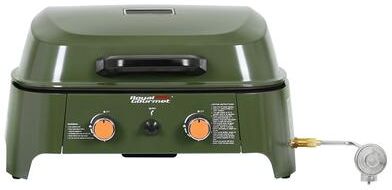 Royal Gourmet Portable 2-Burner Gas Grill, 17,000 BTU, Built-in Thermometer, Piezo Ignition for Camping & Tailgating