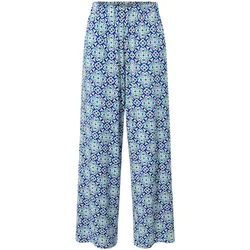 Tchibo - Palazzohose mit Alloverprint - Damen - Gr. S - weiß/print