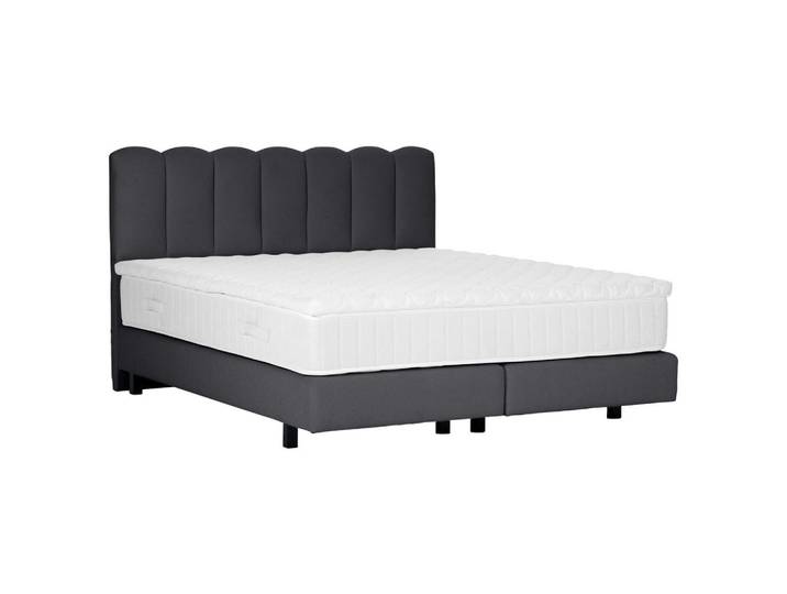 Esposa Boxspringbett, Anthrazit, Metall, H3, Höhe ca. 24 cm, 180x200 cm, Schlafzimmer, Betten, Doppelbetten