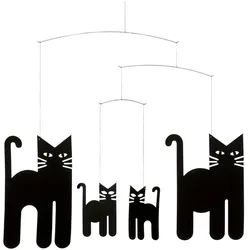 Flensted Mobiles, Babymobile, Katzen Mobile mit Geschenkumschlag