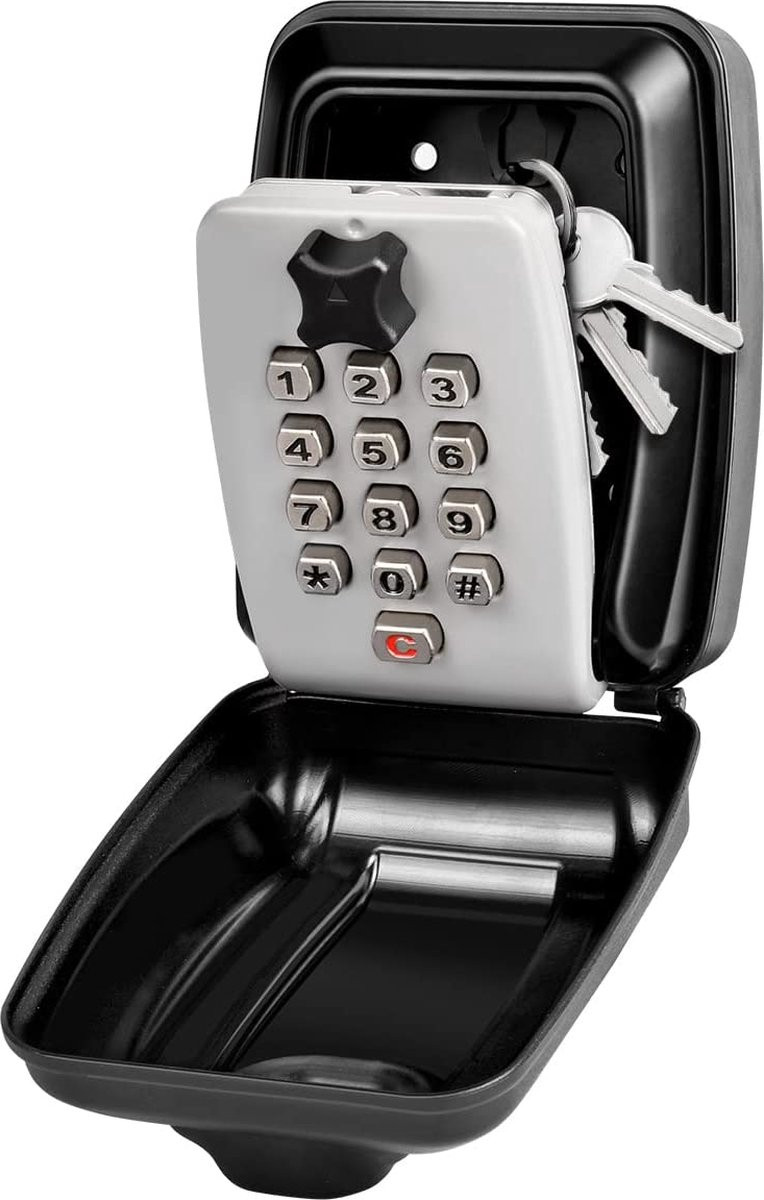 Igoods Sleutelkast - Waterdichte sleutelkluis met code voor binnen en buiten - RVS