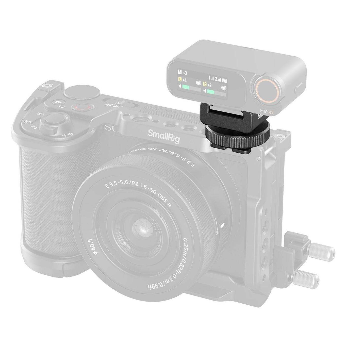SmallRig 4822 Wireless Microphone Support with Cold Shoe Mount (Diverses Video Zubehör) (4822)