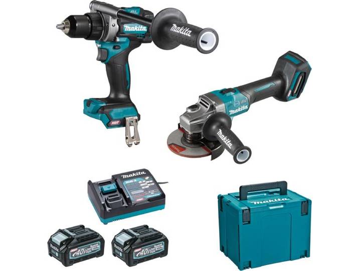 Ensemble de 2 machines 40 V max Li-Ion 4 Ah XGT (DF001G + GA005G) MAKITA - DK0124G201