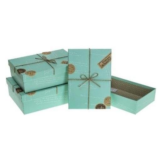 Teka Geschenkbox mit Schleife, 3 Stück, grün ROSETT (3x) (47995797)