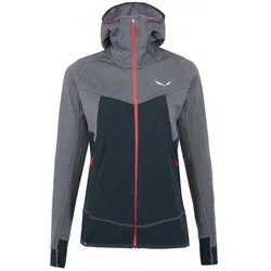 Salewa Puez Hybrid W - Fleecejacke mit Kapuze Trekking - Damen - Blue/Blue - I42 D36