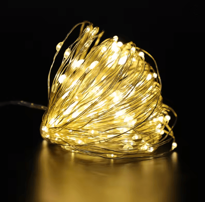 Inspire Essentials Mini Colored LED Fairy String Lights Set warm White 3meter 10pieces