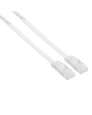 InLine Patch-Kabel RJ-45 M bis M 10 m UTP CAT 6 flach weiß (71600W)