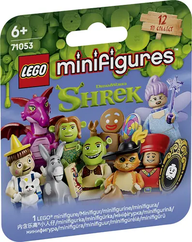 6589465 LEGO Minifigures Shrek Serie kleine Spielzeuge für Kinder ab 6 Jahren 1 von 12 Minifiguren wie Shrek, Fiona und Esel
