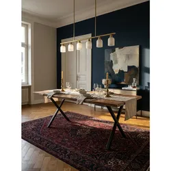 Esstisch Massivholz Metall X-Gestell Baumkante Rechteckig, Akazie 200x100x76 cm