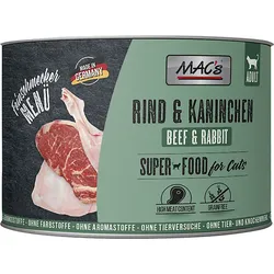 MAC ́s CAT Feinschmecker Rind und Kaninchen 6x200 g