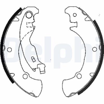 Delphi Bremsbackensatz [Hersteller-Nr. LS1840] für Fiat