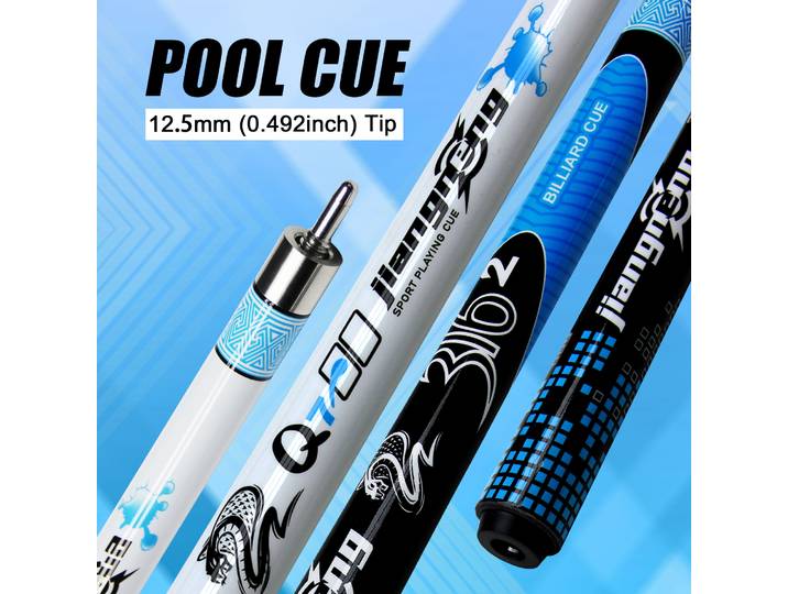 Viper 12.5mm ensemble de sacs de queue de billard professionnel en Fiber de carbone bâton de queue de billard américain arbre lisse pour les jeux de piscine à la maison et au Bar