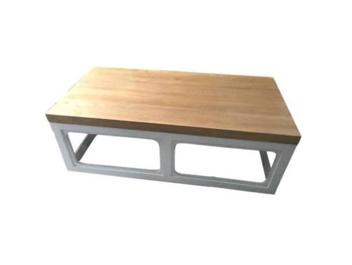 Fine Asianliving Table Basse Chinoise en Bois Blanc L 130 x P 65 x H 45 cm