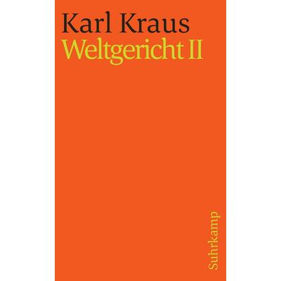 Kraus,Weltger.2 st1316, Taschenbuch von Karl Kraus, Suhrkamp, 978-3-518-37816-8