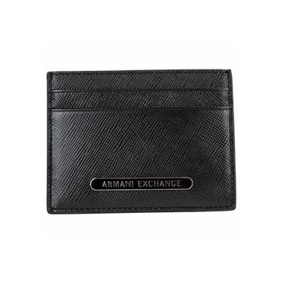 Kartenetui ARMANI EXCHANGE "Kartenetui BARCELONA CREDIT CARD HOLDER 1er Pack", Damen, schwarz, Obermaterial: 100% Rindsleder Leather cow. Futter: 100% Polyester PES., Kleinlederwaren