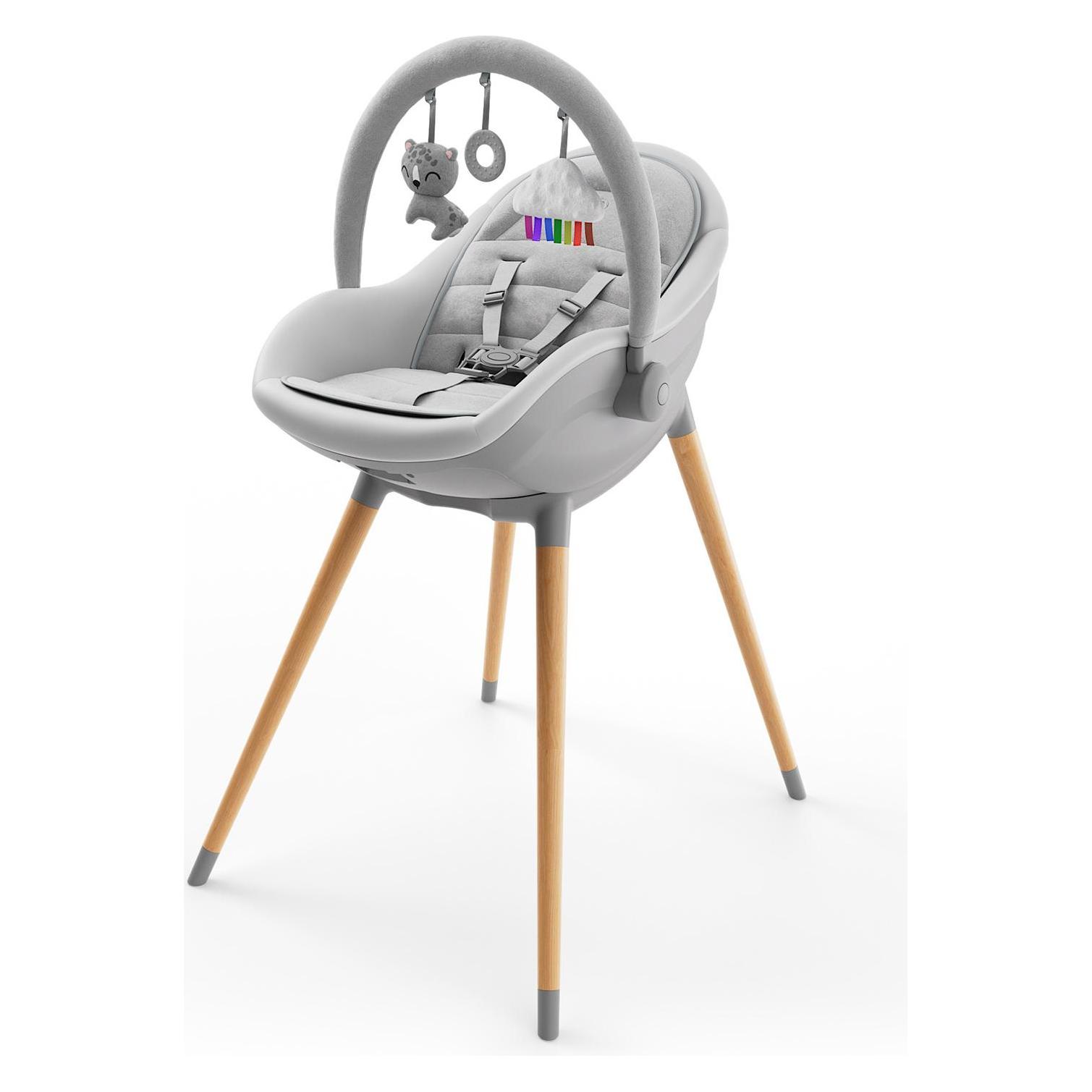 KinderKraft high chair 2in1 FINI UP grey (Hochstuhl) (62615288)