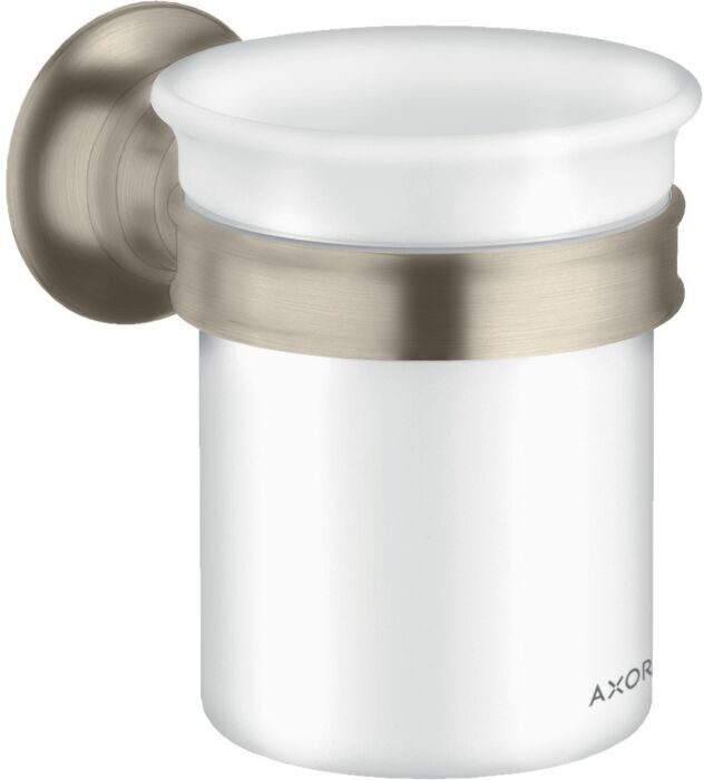Hansgrohe Zahnbecher Axor Montreux 42134820 Keramik, Halter Metall, brushed nickel