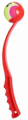 PetsAreLife Fetch It Manual Dog Ball Launcher & Thrower Red