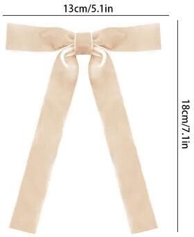 Fusion Finds Vintage Velvet Bows, DIY Christmas Tree Decoration, Ribbon Bow Cable Tie, Gift Wrapping Christmas Decorations beige