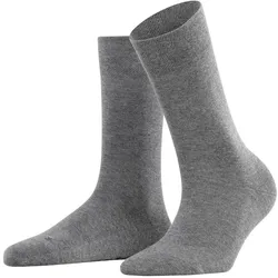 FALKE Damen Socken - Sensitive London, Kurzsocken, einfarbig Grau / 39-42