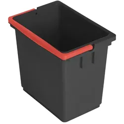 Putzeimer Vermop Kunststoff grau mit rotem Griff 6 L Eimer für viele Putzwagen, Reinigungswagen