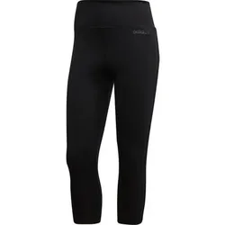 ADIDAS Damen Tight "Design 2 Move 3-Streifen"  3/4-Lang, Größe XS in Schwarz Schwarz
