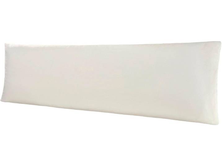 Kissenbezug BELLANA Mako-Jersey , weiss (schnee), B:40cm L:140cm, Jersey, Obermaterial: 100% Baumwolle, Kissenbezüge, Kissenbezug, für Seitenschläferkissen
