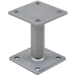 Pfostenträger PTP easy Rechts/Links Gewinde, Verstellbereich 122 - 182mm, zinip