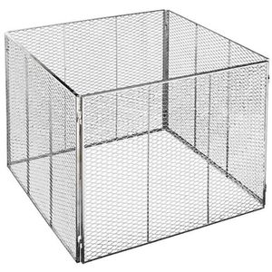 Brista Komposter 001119, silber, aus Metall, 80 x 70 cm, 400 Liter