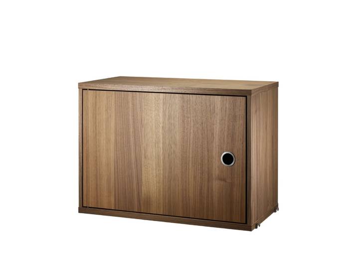 String String Schrank mit Tür Walnuss, 58x30 cm