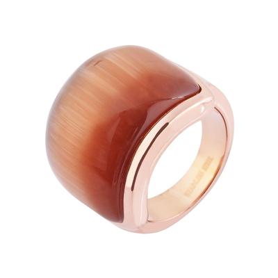 Fingerring AKZENT "Armilla, langlebig" Gr. 56, rosa (roségoldfarbig), Fingerringe, Damen, 56, Edelstahl, Fingerring