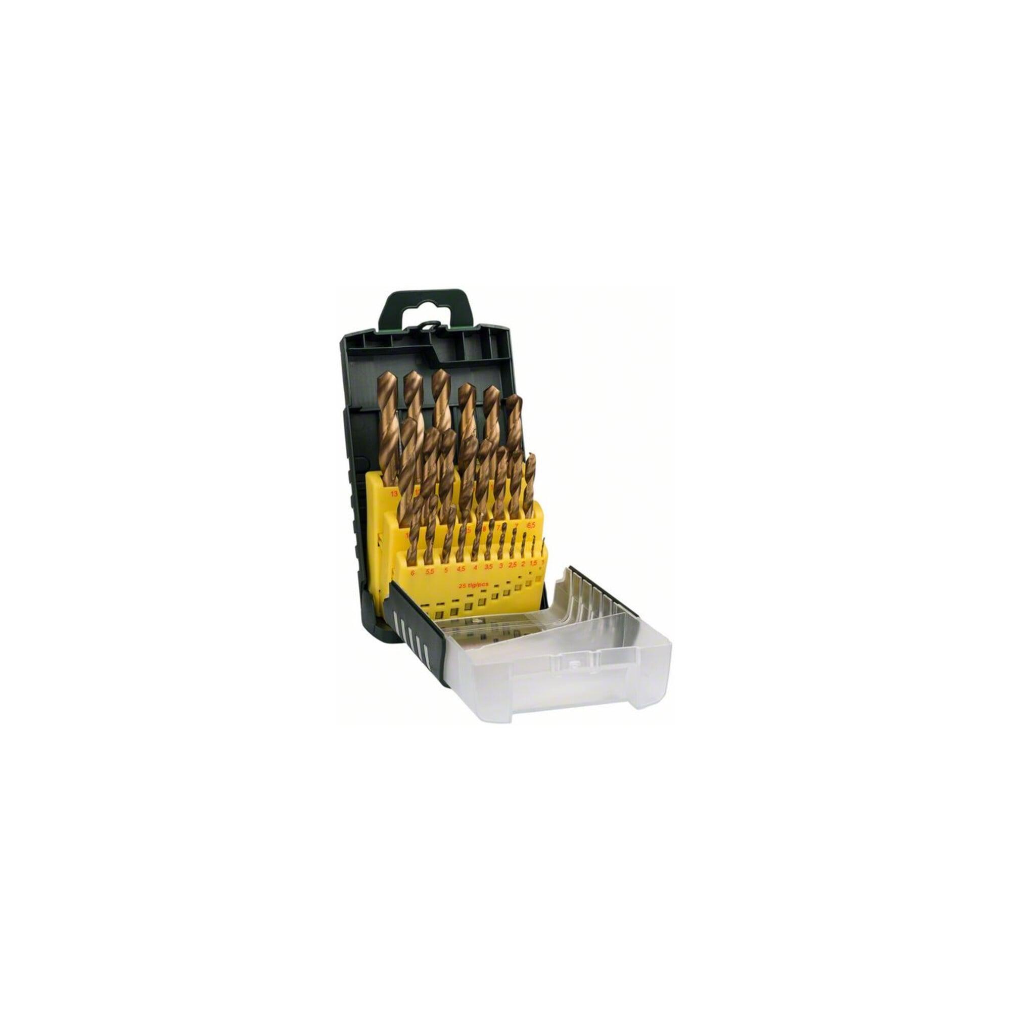 BOSCH Metallbohrer-Set HSS-TiN, 25-teilig (2607017154)