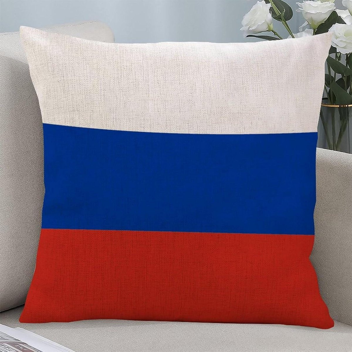 Kussenhoes Rusland Decoratie Kussen Meerkleurig 60 x 60 cm