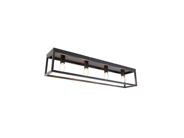 Plafonnier intelligent noir 99,5 cm avec 4 ampoules Wifi A60 -