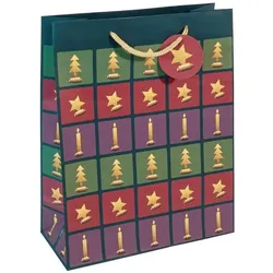 Sigel, Geschenkverpackung, Geschenktaschen, Large, Cut out style, Mattlack, Geschenkanhänge, Tragekordel, Papier: 157g/qm, 260