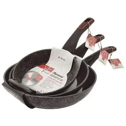 Jata SET SF3 182226 (18+22+26), Pfannenset + Topfset, Schwarz
