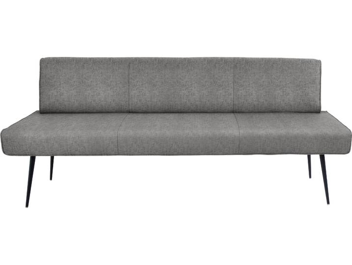 K+W Komfort & Wohnen Giacomo I Polsterbank Metallfüsse in schwarz, wahlweise in der Breite 200cm oder 177cm