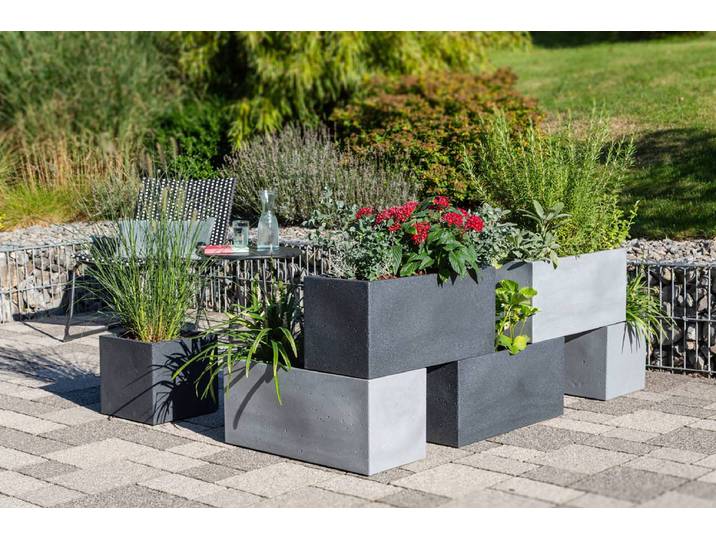 Vase à plantes 60/240 Ø 27cm Noir/Noir
