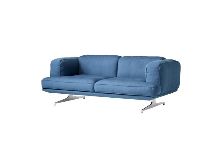 &Tradition Inland AV22 Sofa 2-Sitzer Vidar 733-polished Aluminium