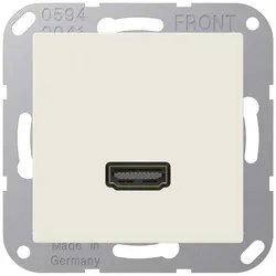 Jung MAA1112 HDMI, Thermoplast, Serie AS, weiß (ivory) MA A 1112