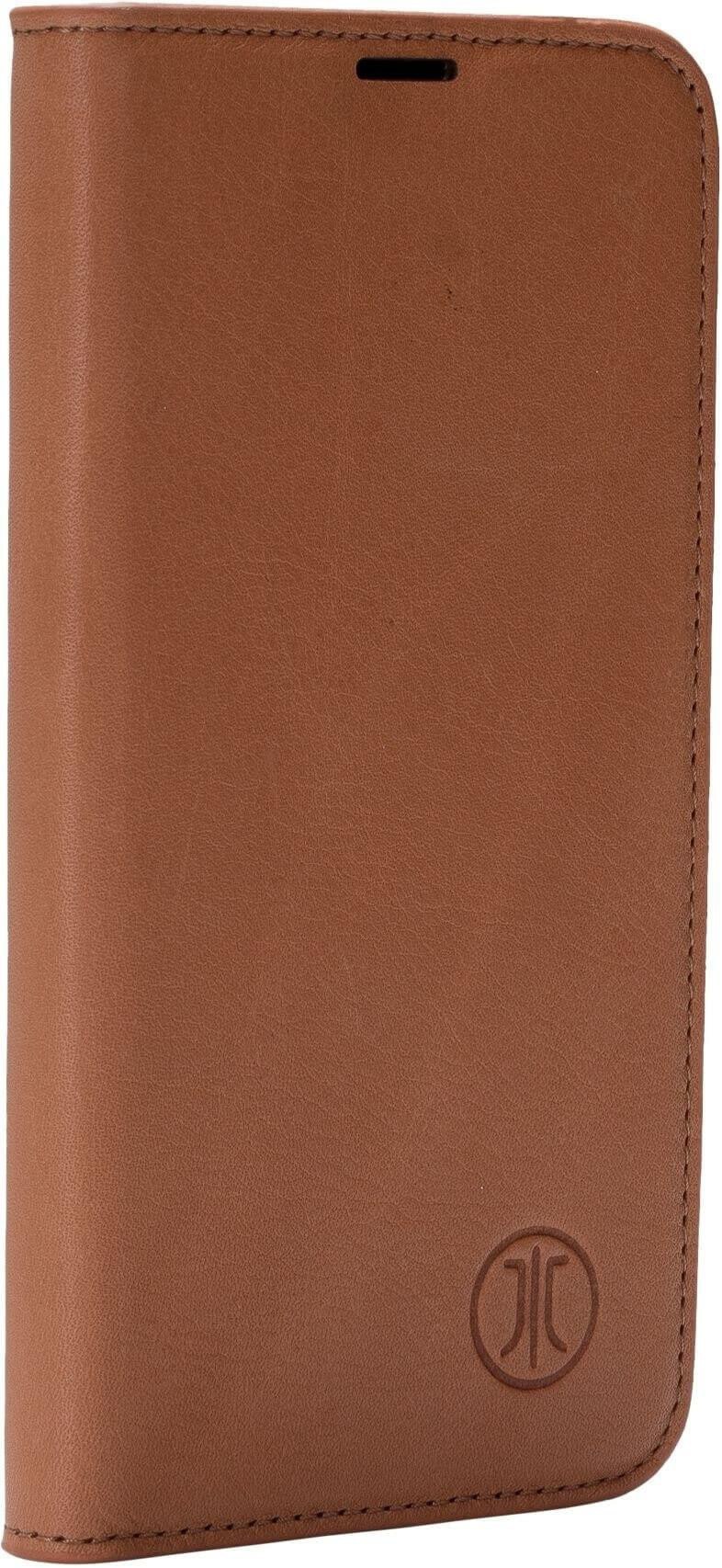 JT Berlin Echtleder BookCase Tegel Apple iPhone 16 cognac
