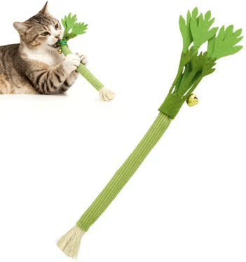 Inspire Picks Catnip Celery Chew Stick Cat Toy For Teeth Cleaning And Interactive Play 1pcs